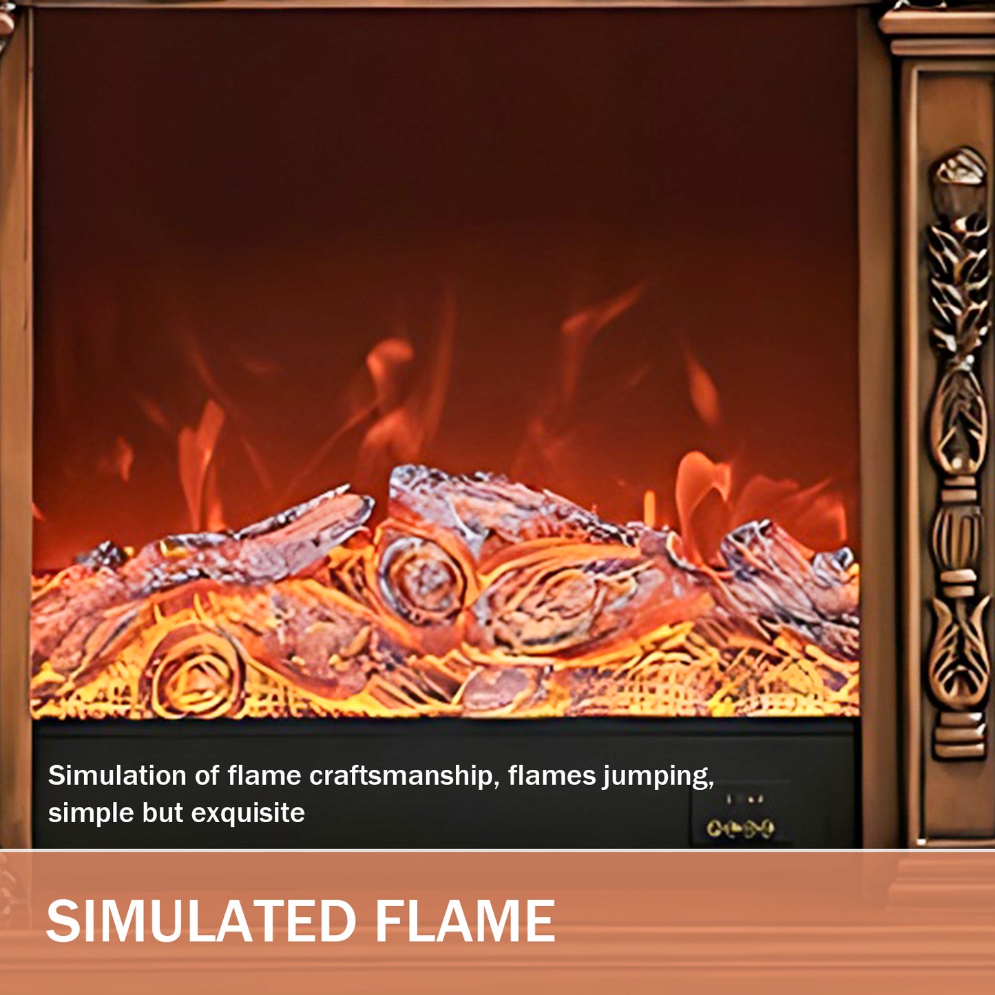 Aihm-Lon Freestanding Decorative Electric Fireplace 59"