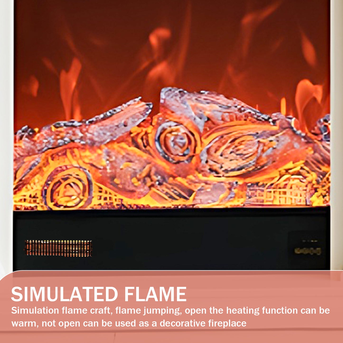 Aihm-Lon Freestanding Electric Fireplace Heater  31"