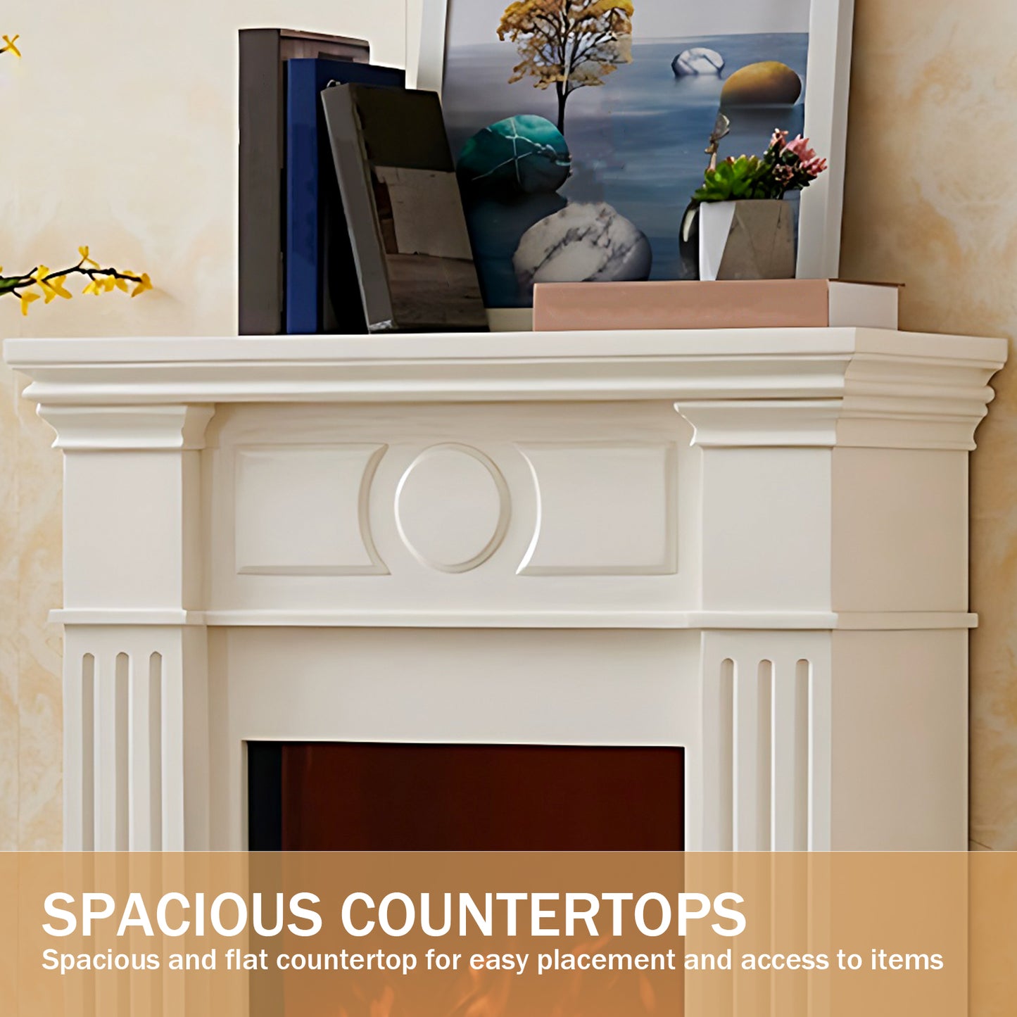 Aihm-Lon Modern Decorative Electric Fireplace  31"