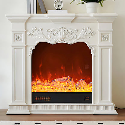 Aihm-Lon White Electric Fireplace with Heater 47.24"
