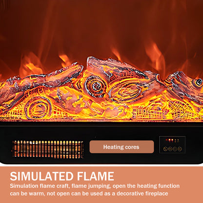 Aihm-Lon White Electric Fireplace with Heater 47.24"