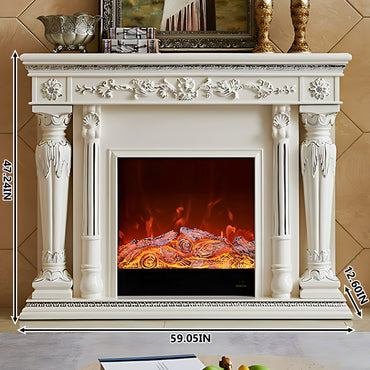 Aihm-Lon Decorative Electric Fireplace with Simulated Flame 59.05"
