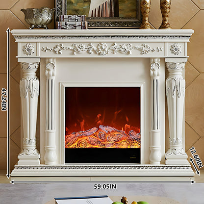 Aihm-Lon Decorative Electric Fireplace with Simulated Flame 59.05"