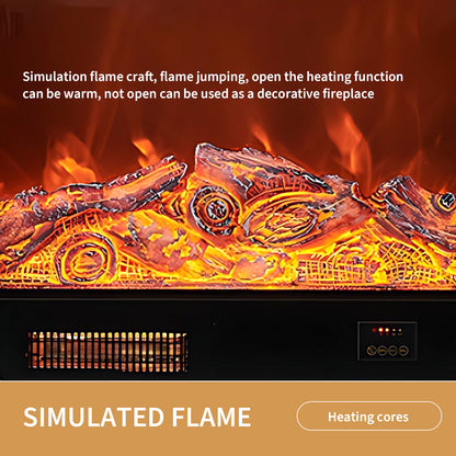 Aihm-Lon Electric Fireplace Heater with Simulated Flame 59.05"