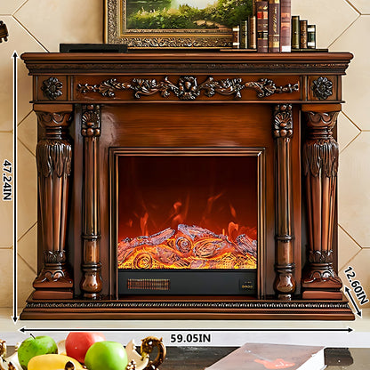 Aihm-Lon Freestanding Electric Fireplace Heater with Remote Control 59.05"