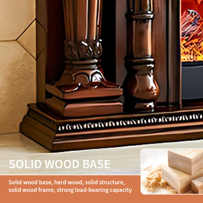 Aihm-Lon Freestanding Electric Fireplace with Decorative Inserts 59.05"