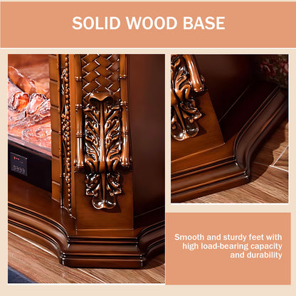 Aihm-Lon Electric Fireplace with Mantel  Decorative Flame 47.24"