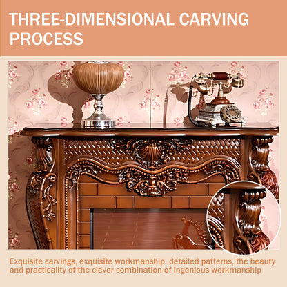 Aihm-Lon Electric Fireplace with Mantel  Decorative Flame 47.24"