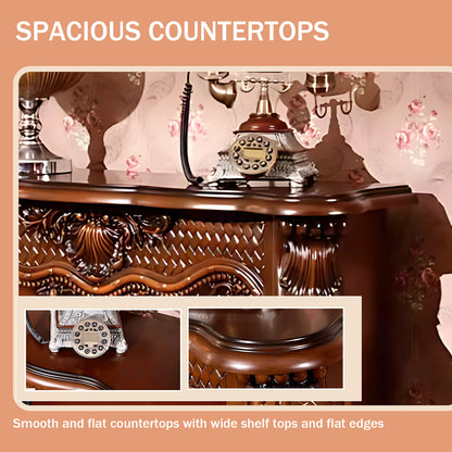 Aihm-Lon Electric Fireplace with Mantel  Decorative Flame 47.24"