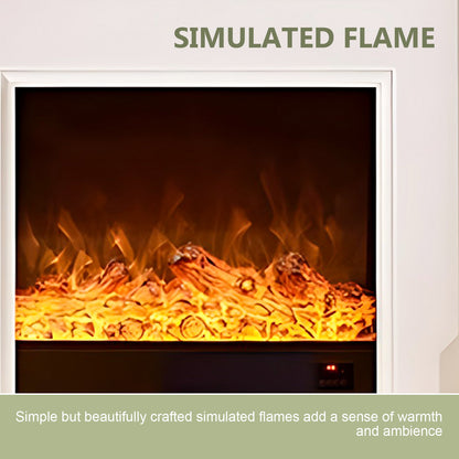 Aihm-Lon White Electric Fireplace Decorative Flame 47.24"