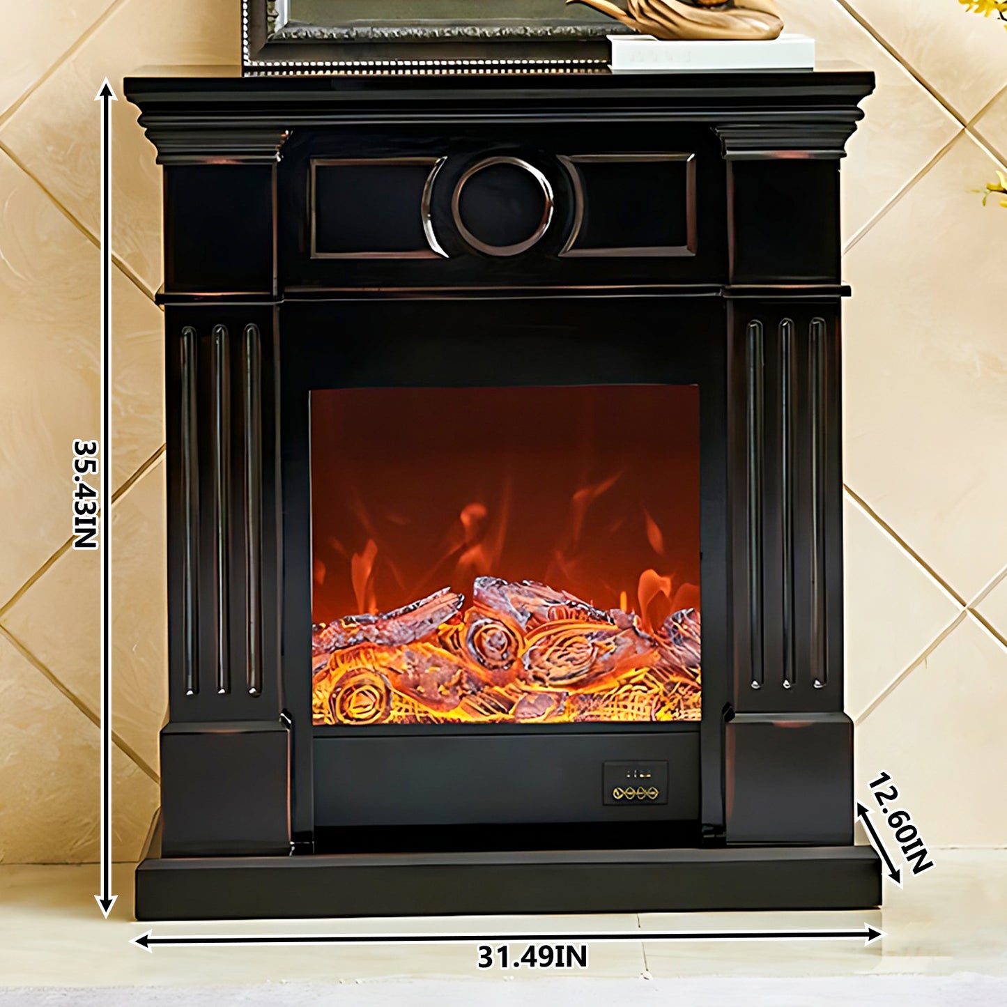 Aihm-Lon Modern Decorative Electric Fireplace  31"