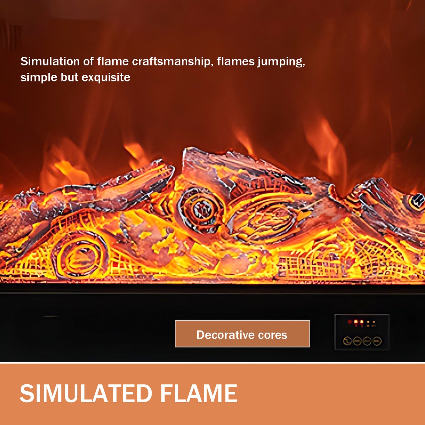 Aihm-Lon Modern Decorative Electric Fireplace  31"