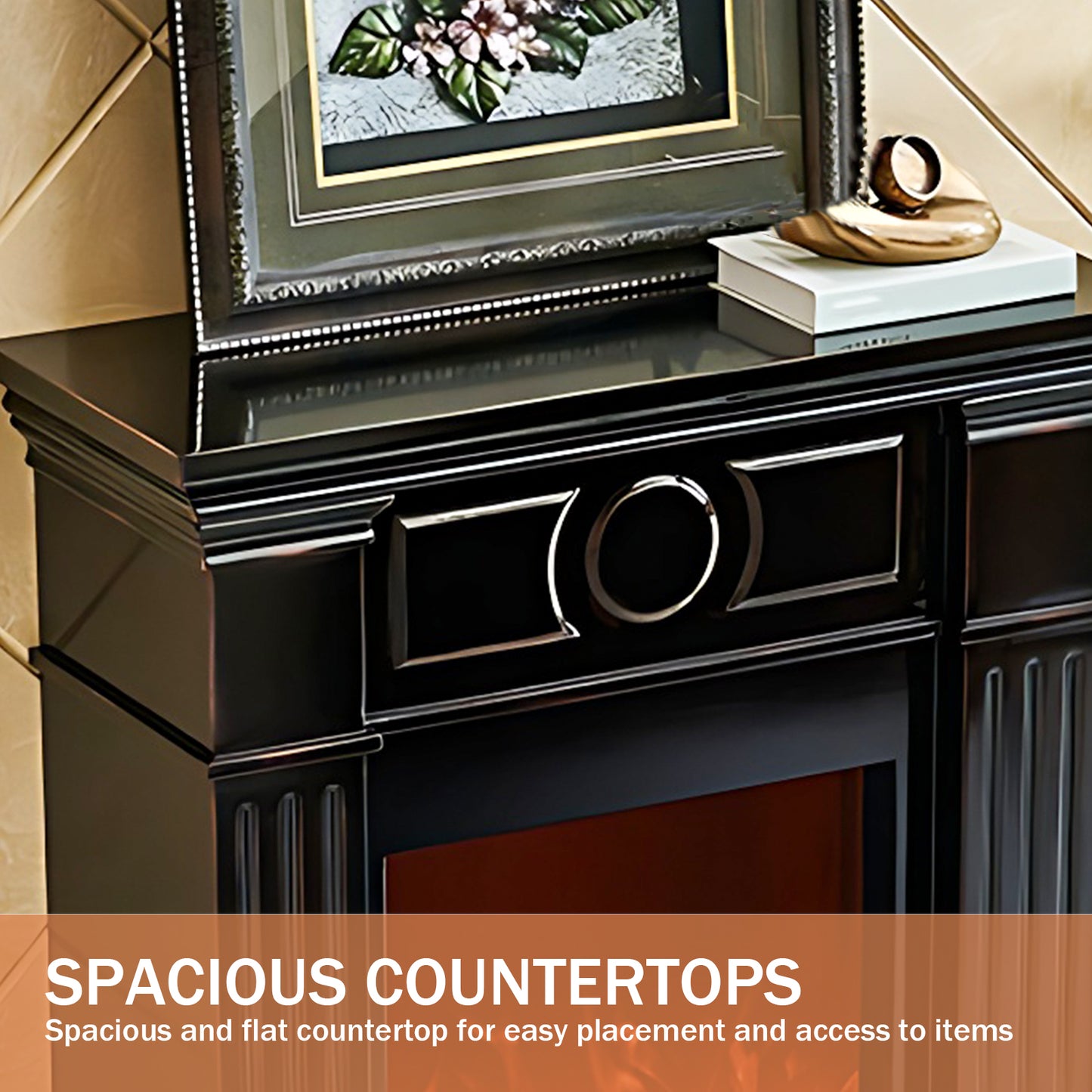 Aihm-Lon Modern Decorative Electric Fireplace  31"