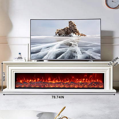 Aihm-Lon Large Electric Fireplace TV Stand with Remote Control 70.86"-78.24"