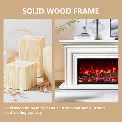 Aihm-Lon Large Electric Fireplace TV Stand with Remote Control 70.86"-78.24"