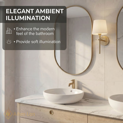 60''-96'' Double Bathroom Vanity with Sink Woodgrain Marble Pattern Floating Frame Cabinet