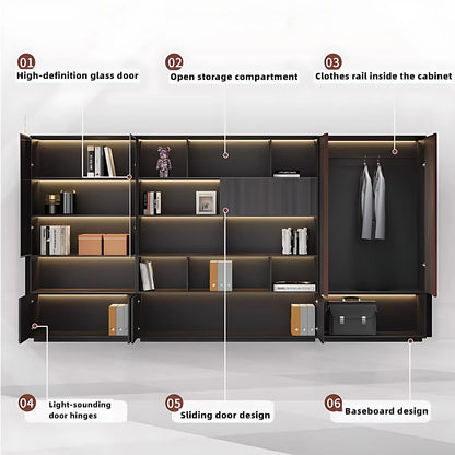 Aihm-Lon Executive Desk with Wooden Tabletop 78.74"-125.98"