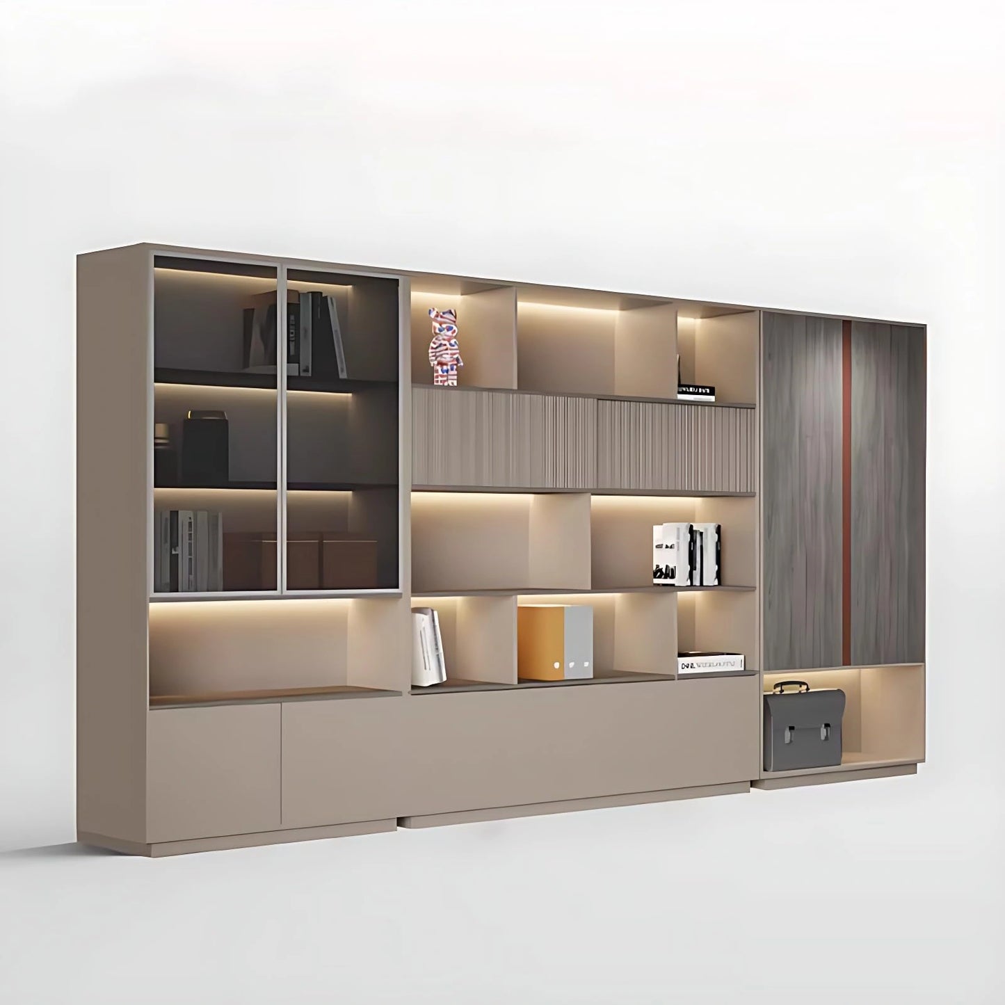 Aihm-Lon Executive Desk with Wooden Tabletop 78.74"-125.98"