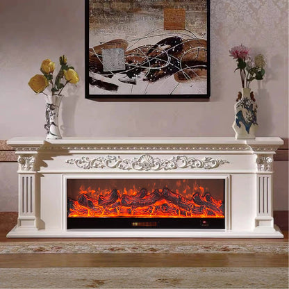 Aihm-Lon Electric Fireplace with Seashell and Curly Grass Pattern 79”