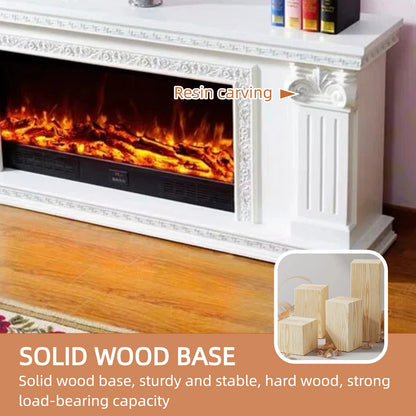 Aihm-Lon Electric Fireplace with Delicate and Complicated Pattern 71”