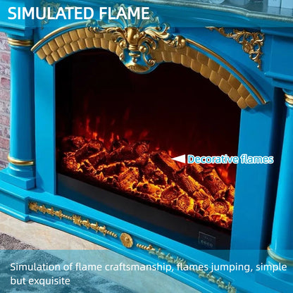 Aihm-Lon Electric Fireplace with Mantel Includes Vintage European Column 63”