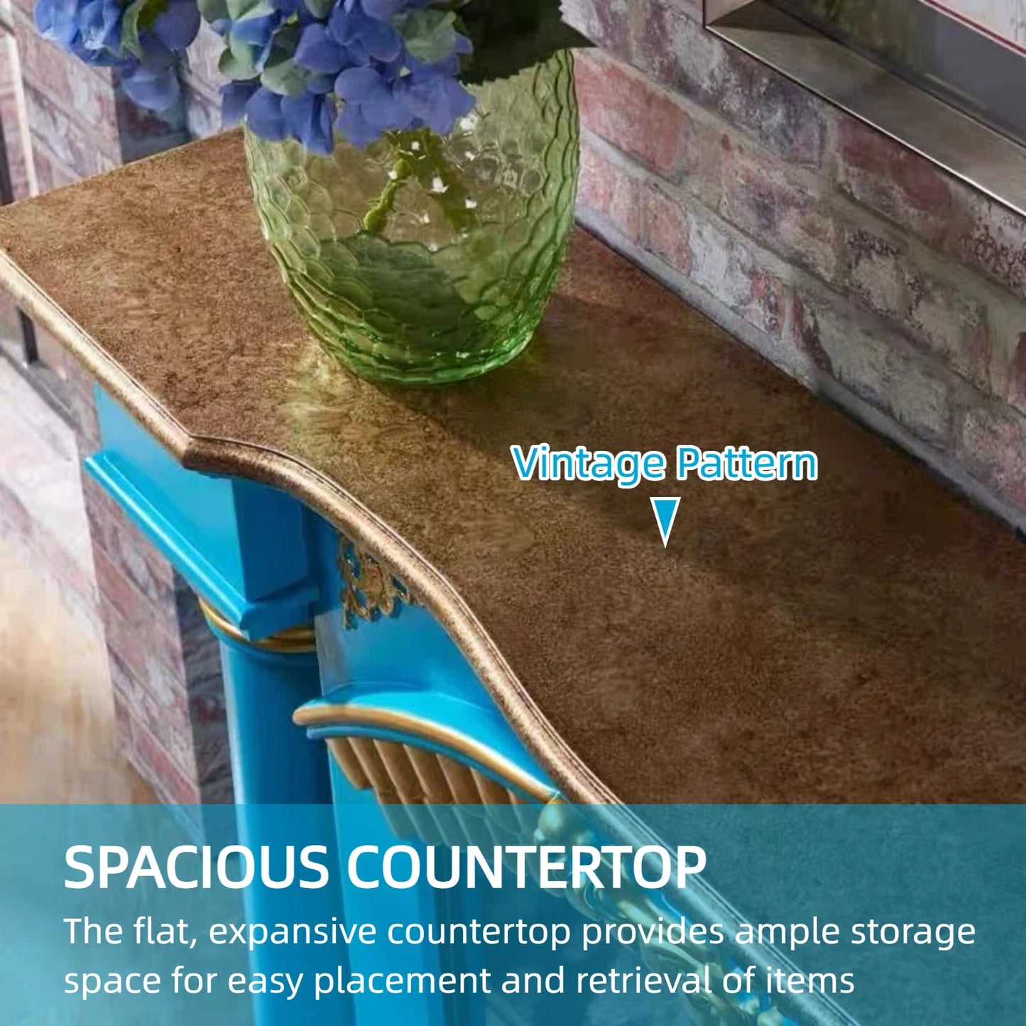 Aihm-Lon Electric Fireplace with Mantel Includes Vintage European Column 63”