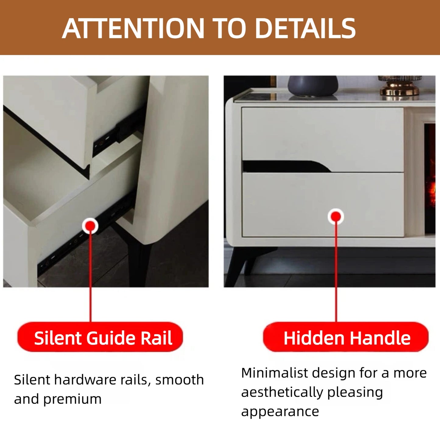 Aihm-Lon Modern Electric Fireplace Includes Exquisite Texture 79”