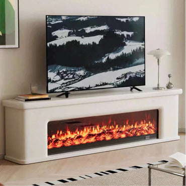Aihm-Lon Simple Electric Fireplace Includes French Curved Edges 71”-83”
