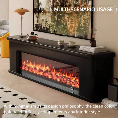 Aihm-Lon Simple Electric Fireplace Includes French Curved Edges 71”-83”