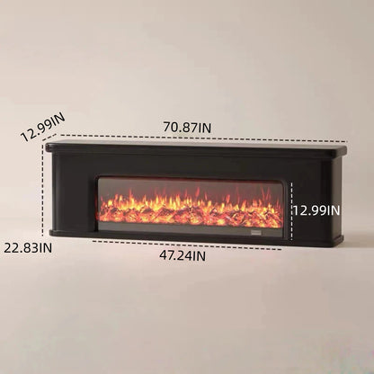 Aihm-Lon Simple Electric Fireplace Includes French Curved Edges 71”-83”