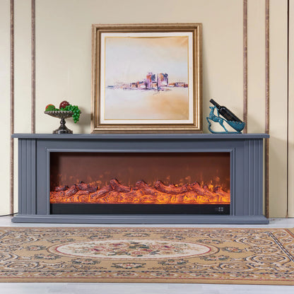 Aihm-Lon Minimalist Electric Fireplace Includes Simple Line Design 39”-79”