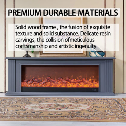 Aihm-Lon Minimalist Electric Fireplace Includes Simple Line Design 39”-79”