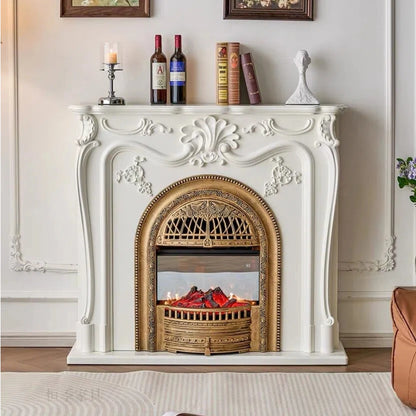 Aihm-Lon Freestanding Electric Fireplace Includes Metal Birdcage & 3D Relief 47” - 55”