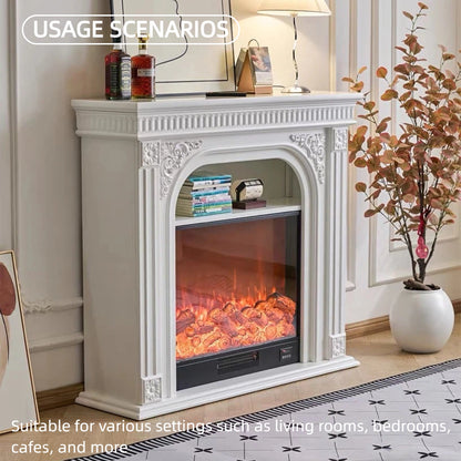 Aihm-Lon Electric Fireplace Includes Arched Frames & 3D Carved 39”-59”