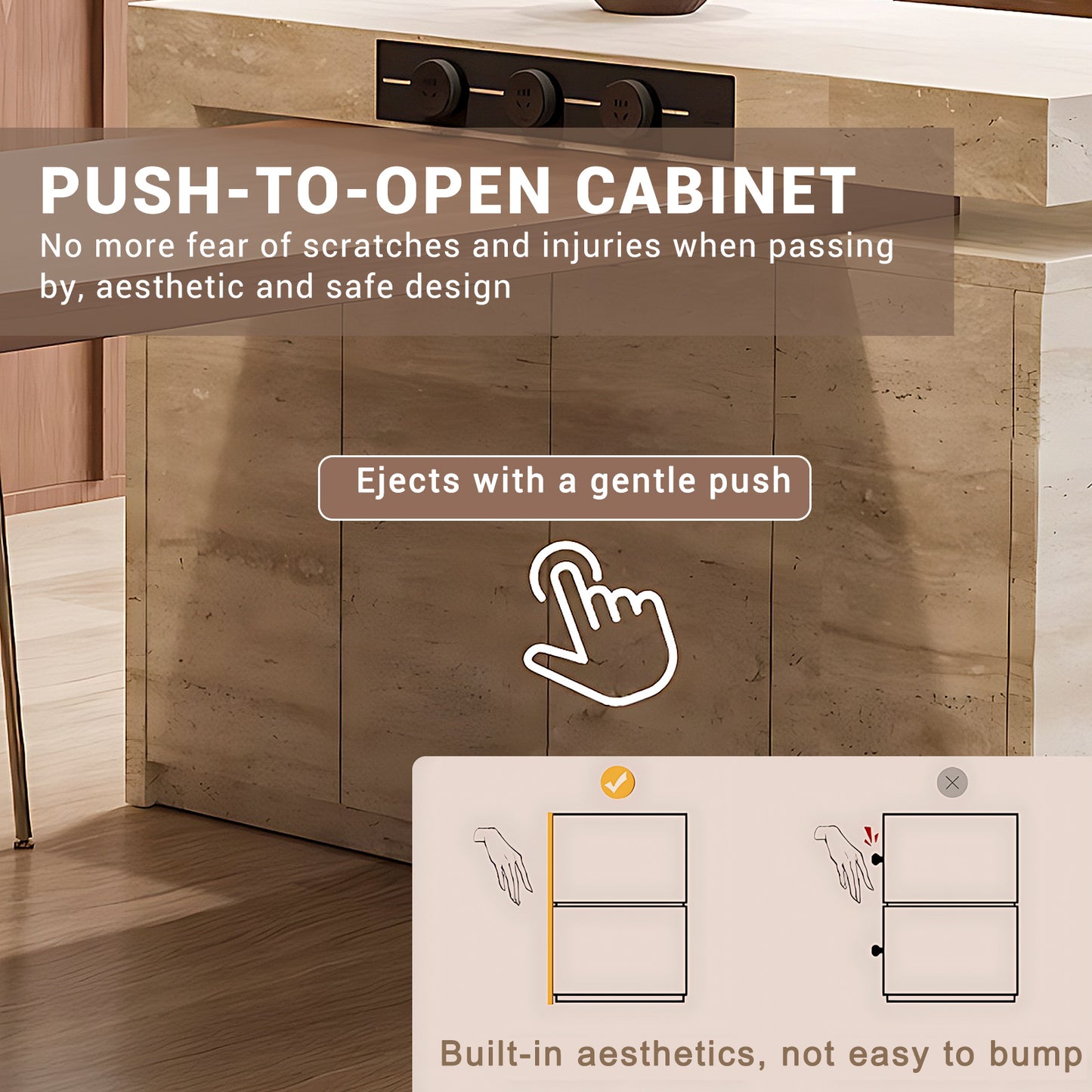 Aihm-Lon Adjustable Extendable Kitchen Island Table 47.24"-70.86"