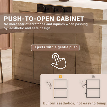 Aihm-Lon Adjustable Extendable Kitchen Island Table 47.24"-70.86"