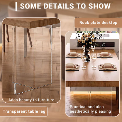 Aihm-Lon Kitchen Island with Sink and Extendable Table 92.12"-99.99"