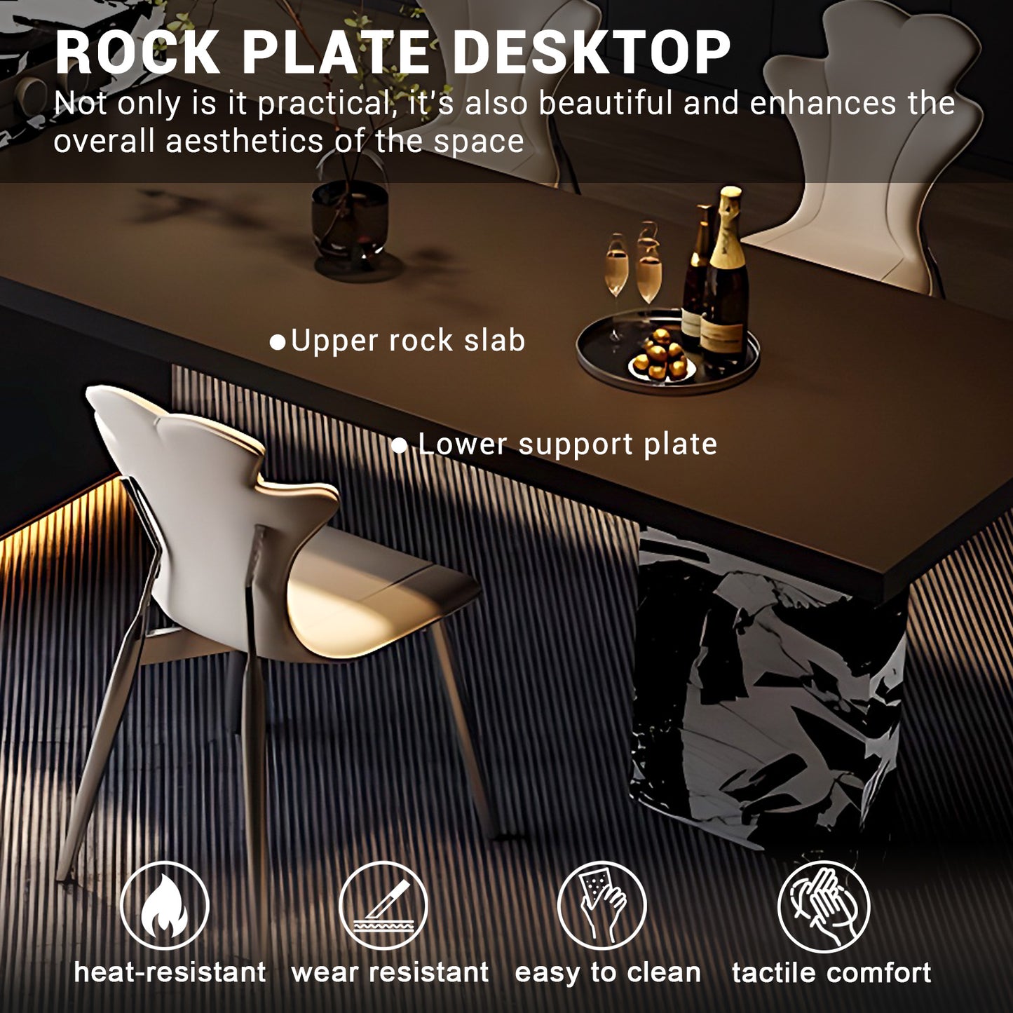 Aihm-Lon Kitchen Island with Extendable Table Pull-Out Cabinets  81.1"-104.72"