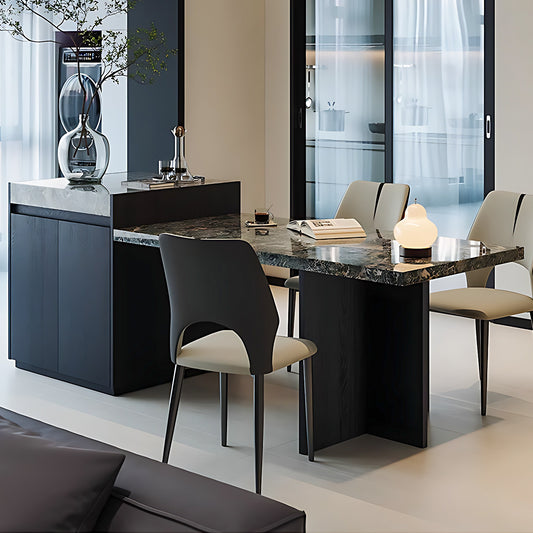 Aihm-Lon Kitchen Island with Unique Extendable Dining Table 93.7"-101.57"