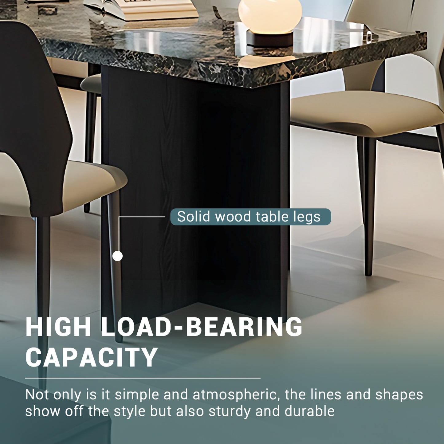 Aihm-Lon Kitchen Island with Unique Extendable Dining Table 93.7"-101.57"