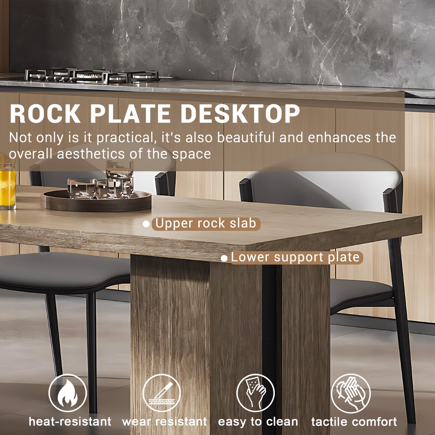 Aihm-Lon Kitchen Island with Extendable Table and Sink 78.74"-94.48"