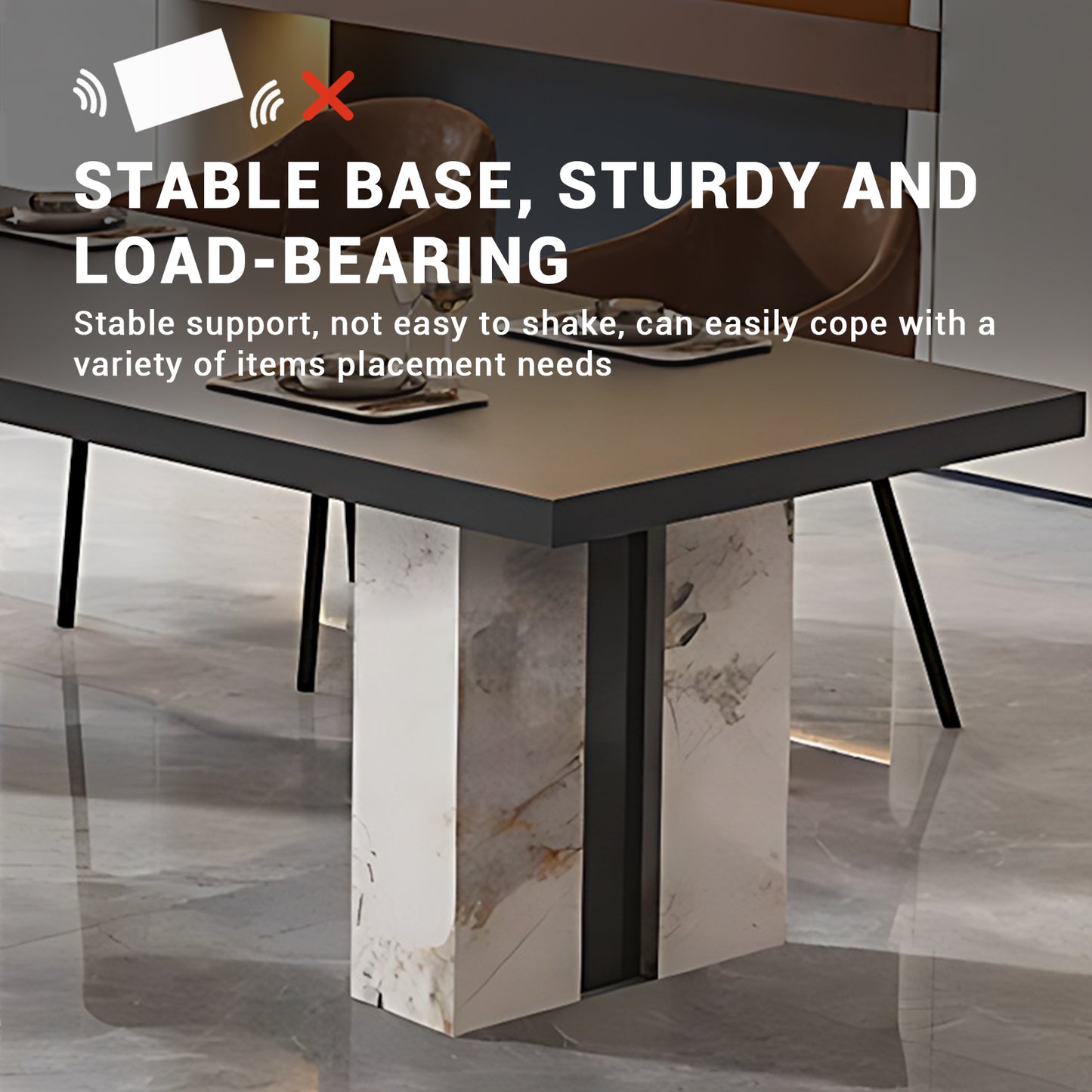 Aihm-Lon Kitchen Island with Extendable and Corner Open Storage 86.61"-98.42"