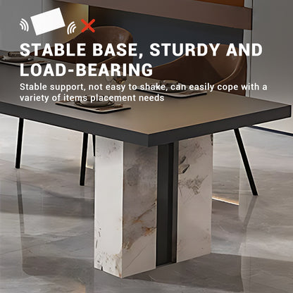 Aihm-Lon Kitchen Island with Extendable and Corner Open Storage 86.61"-98.42"