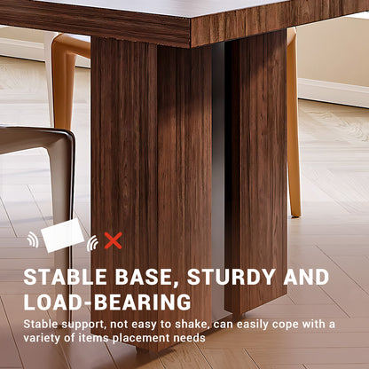 Aihm-Lon Black Kitchen Island with Wooden Extendable Table 85.82"-101.57"