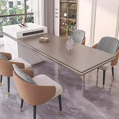 Aihm-Lon Floating Kitchen Island Table with Extendable Dining Table 93.7"-101.57"