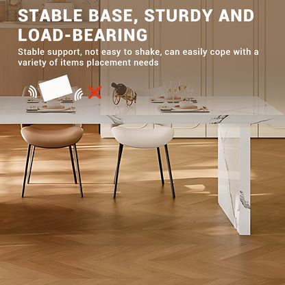 Aihm-Lon Kitchen Island with LED Light with Extendable Table 93.7"-101.57"