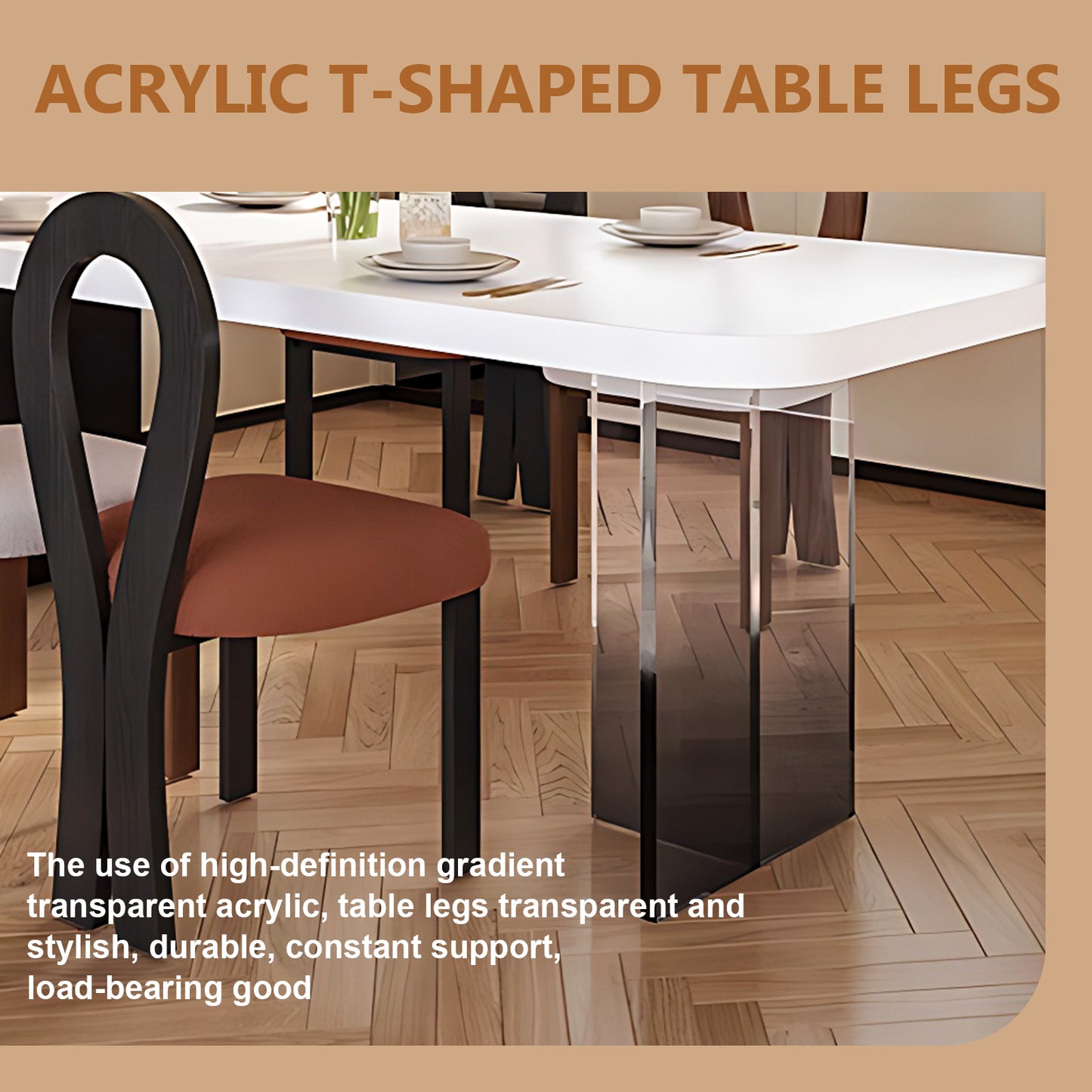 Aihm-Lon Black Kitchen Island with Extendable Dinning Table 93.7"-101.57"