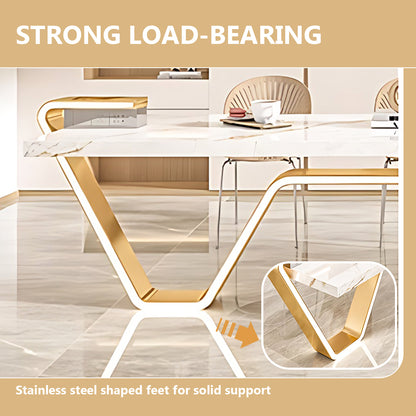 Aihm-Lon Kitchen Island with Extendable Table Stainless Steel Leg 93.7"-101.57"