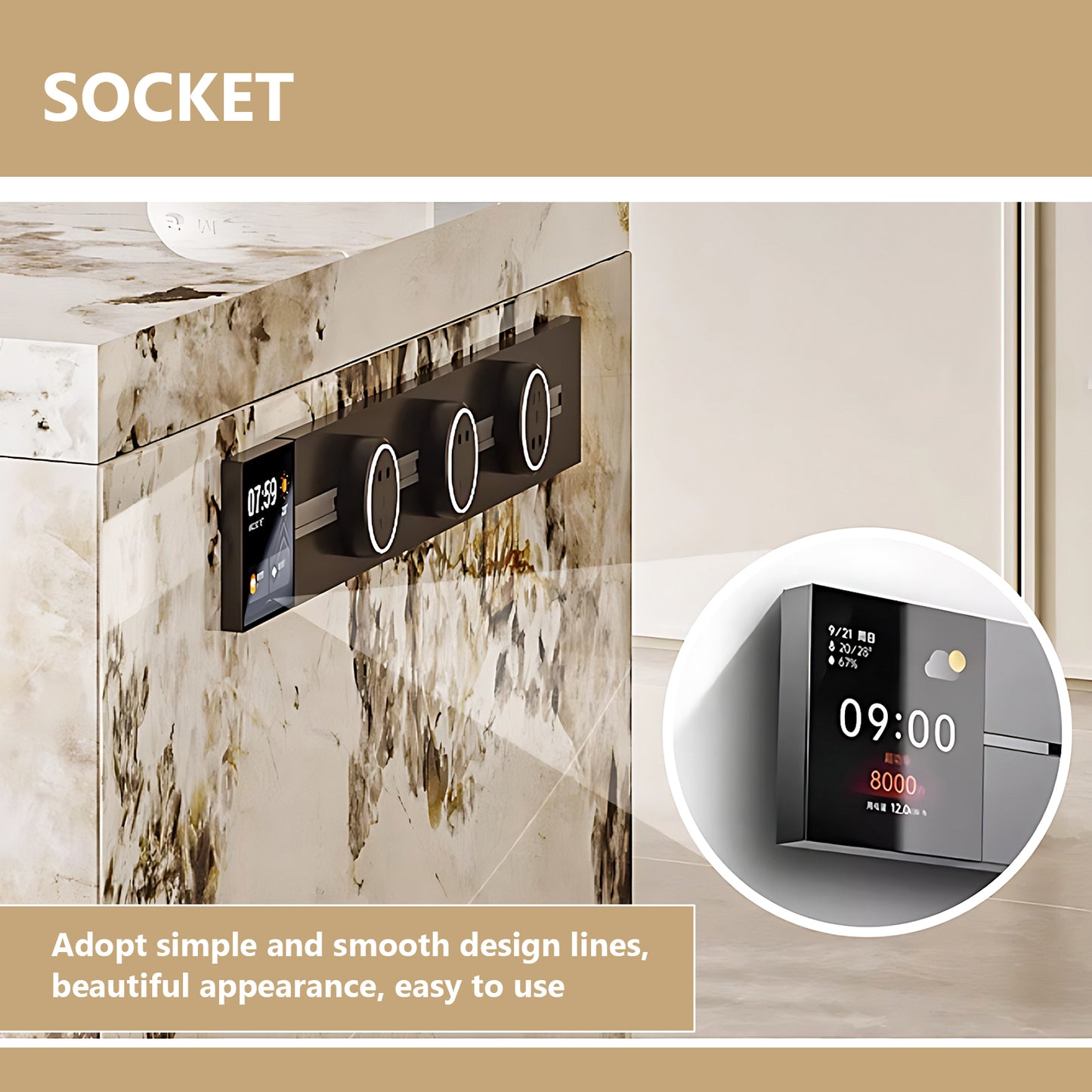 Aihm-Lon Kitchen Island with Extendable Dinning Table Sink 59.05"-78.74"