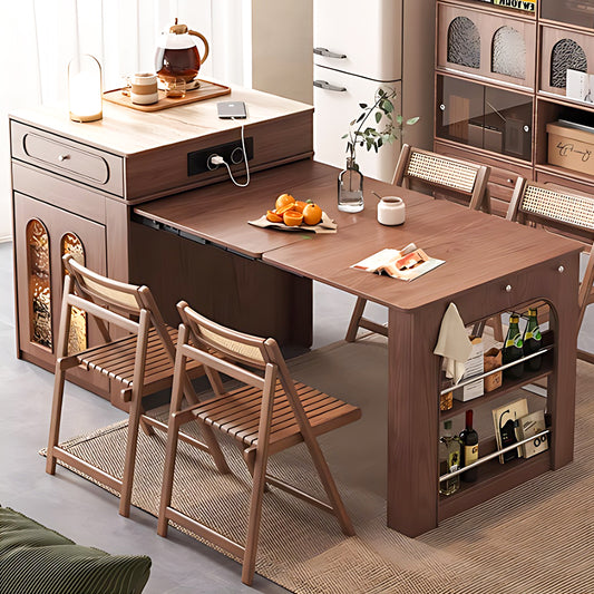 Aihm-Lon Kitchen Island with Folding Extendable Table 79.52"